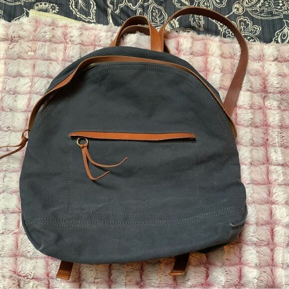 MADEWELL Charleston canvas & leather backpack